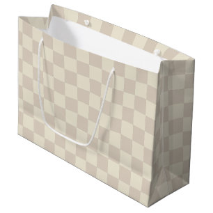 Hellbraune und braune Schachtel Große Geschenktüte
