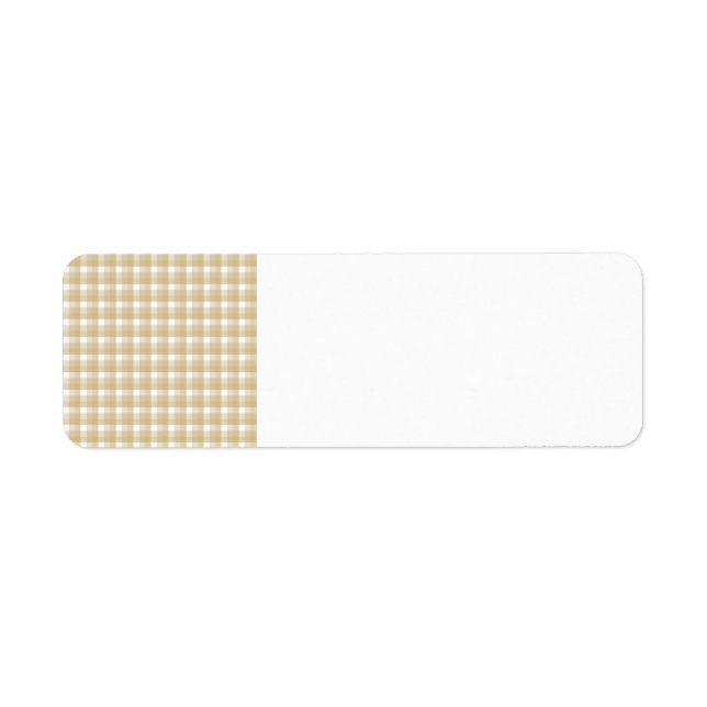 Hellbraunes Karo. Beige Gingham. (Vorne)