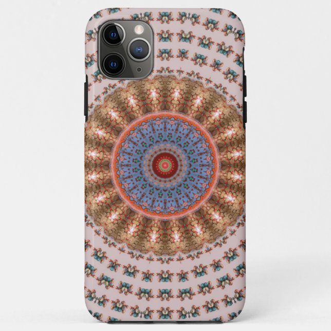 Hellbraunes Mandala-Rad Case-Mate iPhone Hülle (Rückseite)