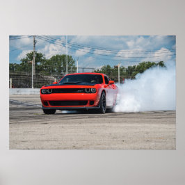 Hellcat Burnout Poster