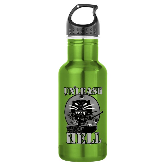 Hellcat-T-Shirts Trinkflasche (Vorderseite)