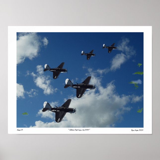 Helldiver Flight Saipan 1944 Poster (Vorne)
