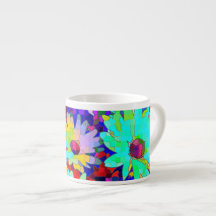 Helle Abstrakt Daisies Espressotasse