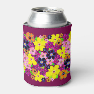 Helle Abstrakte Blume Art Dosenkühler