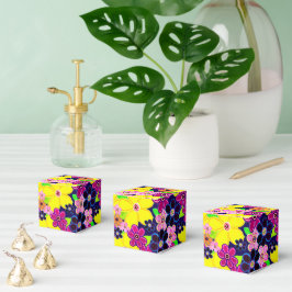 Helle Abstrakte Blume Art Geschenkschachtel