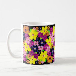 Helle Abstrakte Blume Art Kaffeetasse