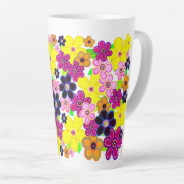 Helle Abstrakte Blume Art Milchtasse