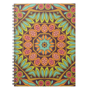 Helle abstrakte Blumenschmuckdesign. Notizblock