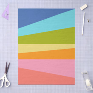 Helle abstrakte geometrische Formen   Regenbogen  Seidenpapier