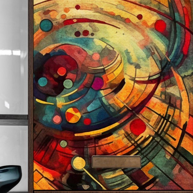 Helle Abstrakte Kreisdekoupage Seidenpapier (Von Creator hochgeladen)