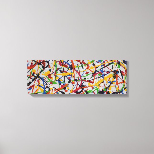 Helle Abstrakte Kunst, Farbenfreude 201288 Leinwanddruck (Vorderseite)