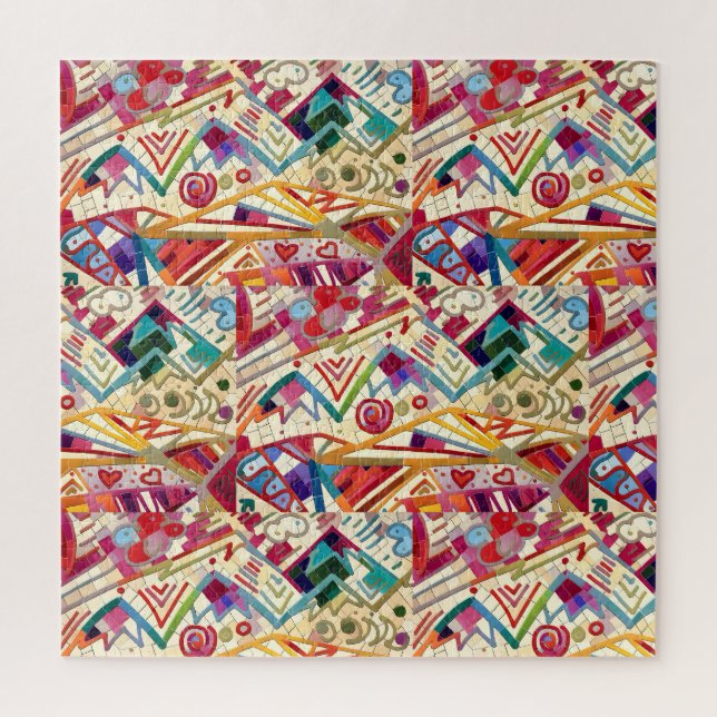 Helle abstrakte Kunst Puzzle (Vertikal)