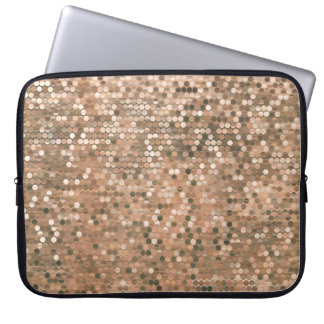 Helle abstrakte Mosaik-Vintage-Hintergrund mit Gla Laptopschutzhülle