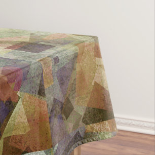 Helle abstrakte Quadrate Tischdecke