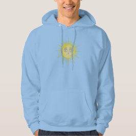 Helle abstrakte Sonnenkunst Hoodie