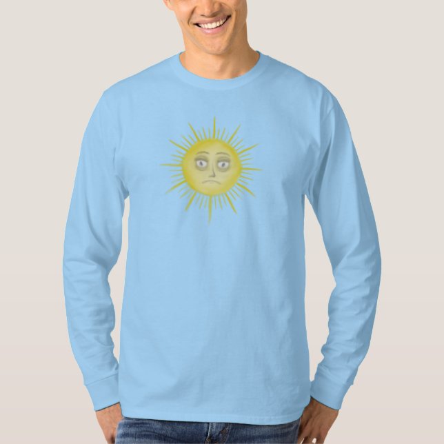 Helle abstrakte Sonnenkunst T-Shirt (Vorderseite)