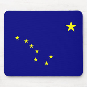 Helle alaskische Flagge Mousepad