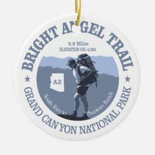 Helle Angel Trail (rd) Keramikornament