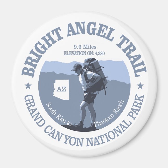 Helle Angel Trail (rd) Magnet (Vorne)