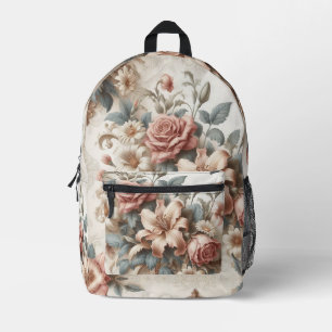 Helle antike Blumenperfektion Bedruckter Rucksack