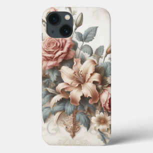 Helle antike Blumenperfektion Case-Mate iPhone Hülle