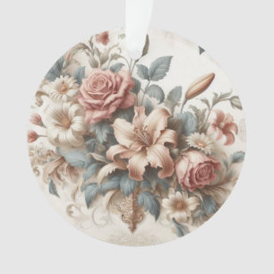 Helle antike Blumenperfektion Ornament