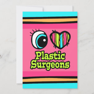 Helle Auge Herz Ich Liebe Plastische Chirurgen Einladung