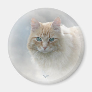 Helle Augen Katze AH2010 Magnet