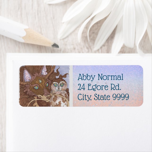 Helle Augen Owl und Dragon (Insitu)