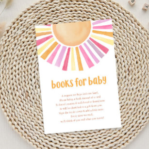 Helle Baby-Duschbücher für Babys Begleitkarte