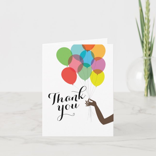 Helle Balkone Moderne geflochten Dankeskarte (Vorderseite)