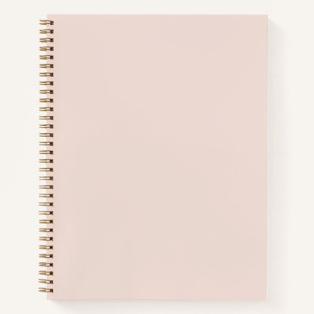 Helle Ballet Slippers Pink Solid Color Notebook Notizbuch (Vorderseite)