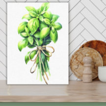Helle Basil Watercolor Frische Pasta machen