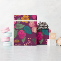 Helle Beeren Blumenmuster
