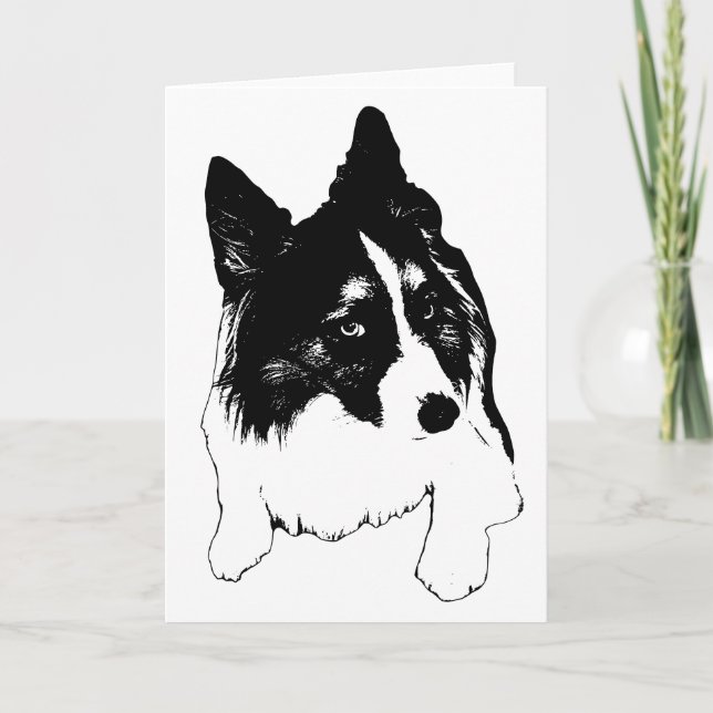 Helle Begrüßkarte Karte (Vorderseite)