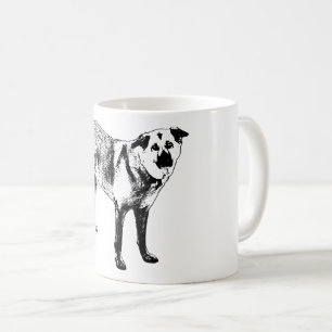 helle Bergkette ruhig, tibetischer Mix Kaffeetasse