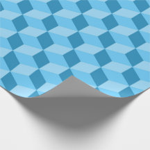 HELLE BLAUE GEOMETRISCHE WÜRFELMUSTER