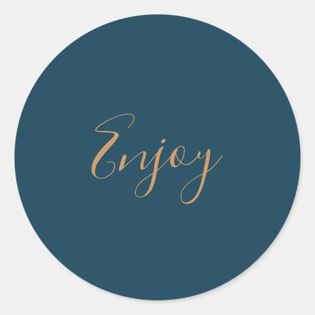 Helle blaue Hintergrundfarbe Genießen Sticker (Vorderseite)