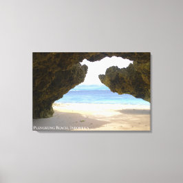 Helle Blaue Meereskarst Rahmen Reise Landschaft Fo Leinwanddruck