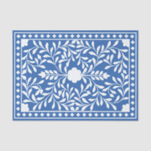 Helle blaue traditionelle Knochenintarsien-Dekupag
