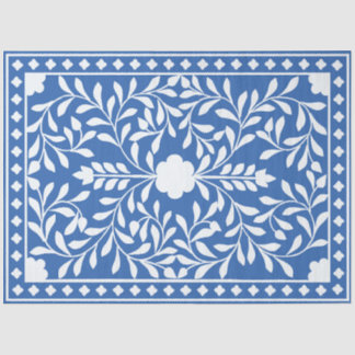 Helle blaue traditionelle Knochenintarsien-Dekupag Seidenpapier
