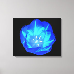 Helle blaue Tulpenleinwanddruck Leinwanddruck
