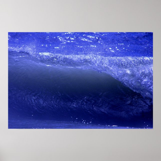 Helle blaue Waves Poster (Vorne)