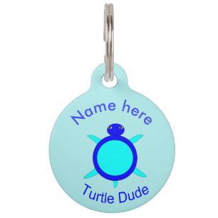 Helle Blue Turtle Typ Custom Dog Tag Haustiermarke