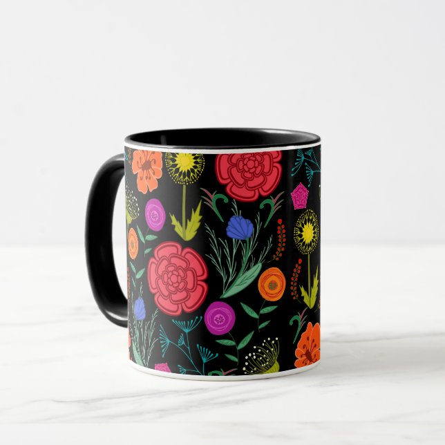 Helle Blume 6 Stück Tasse (Vorderseite Links)