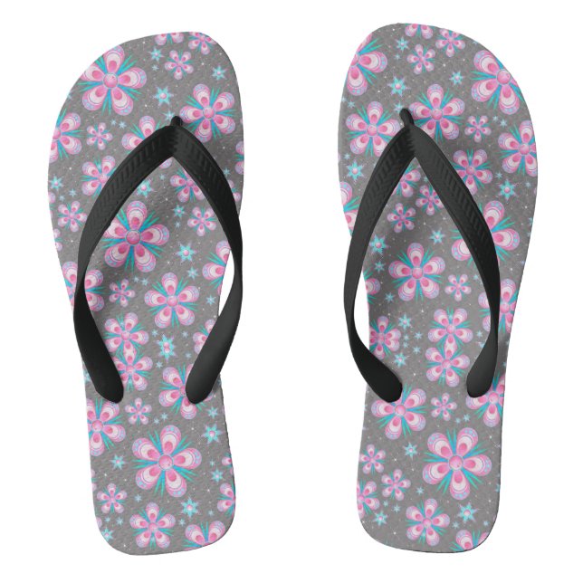 Helle Blume Flip Flops (Fußbett)