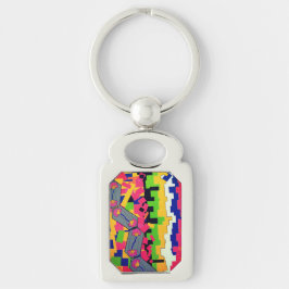 Helle Blume Schlüsselanhänger