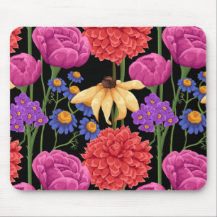 Helle Blumen-Mausunterlage Mousepad