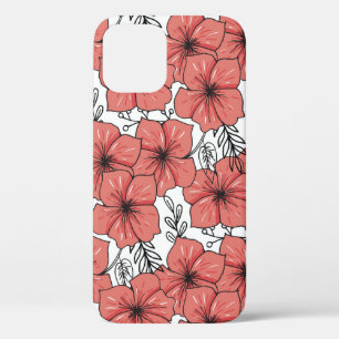 Helle Blumen-Skizze, nahtlos. Case-Mate iPhone Hülle