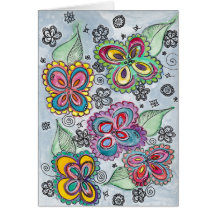 Helle BlumeWatercolorkarte